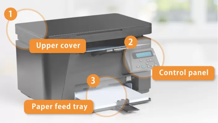 The role of the damper on the printer